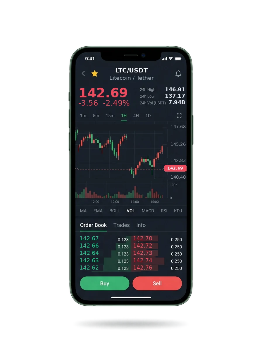 Mobile app screen showing the portfolio summary and a message from an account manager